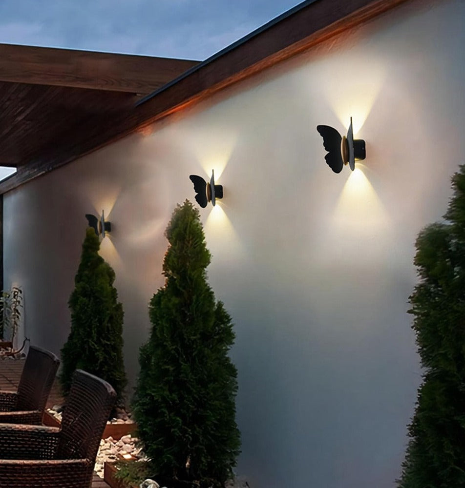 Outdoor Wall Light Butterfly Shape LED Waterproof