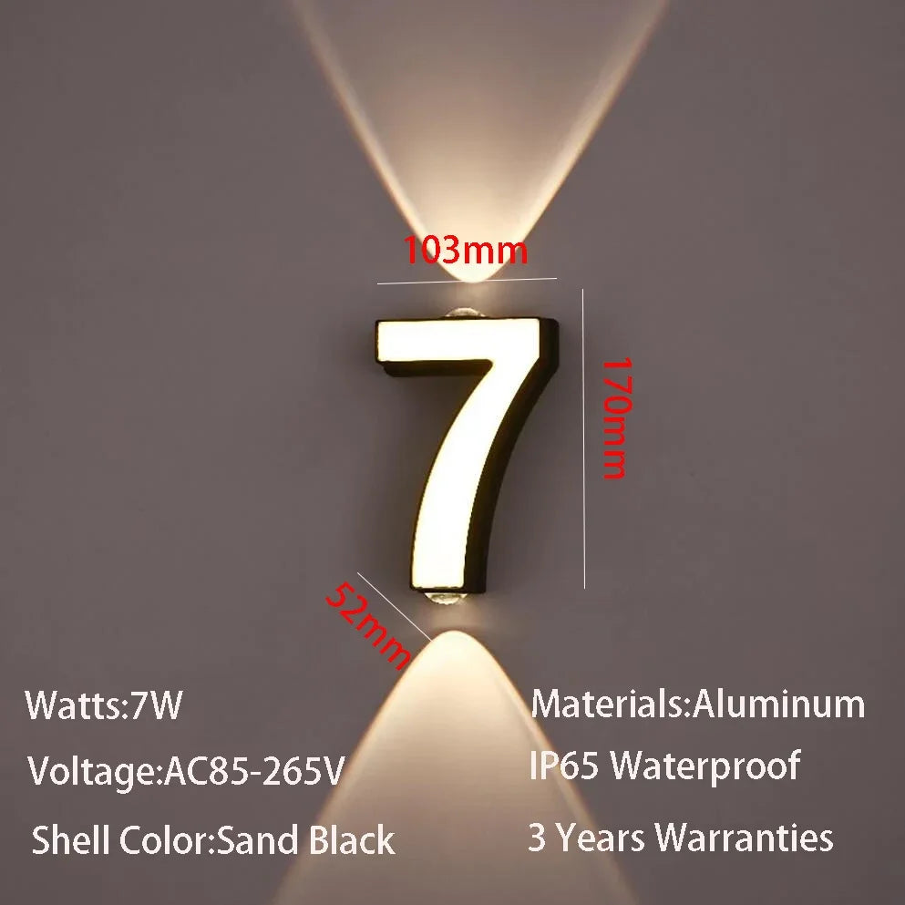 Outdoor Wall Light Modern Waterproof LED Garden Patio