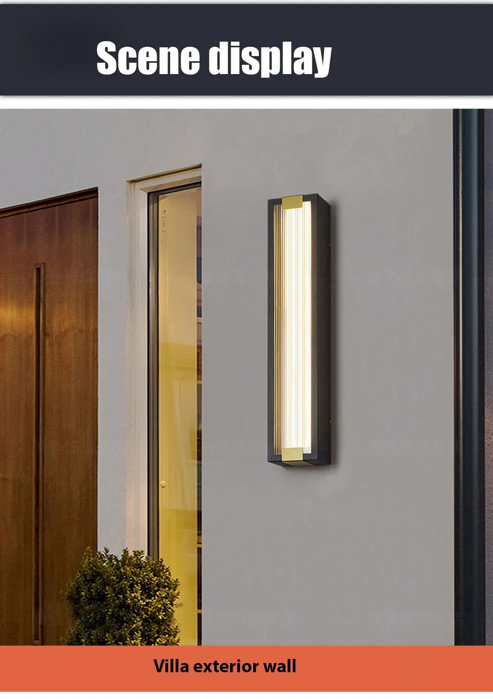 Outdoor Wall Light Modern LED Waterproof Stainless Steel