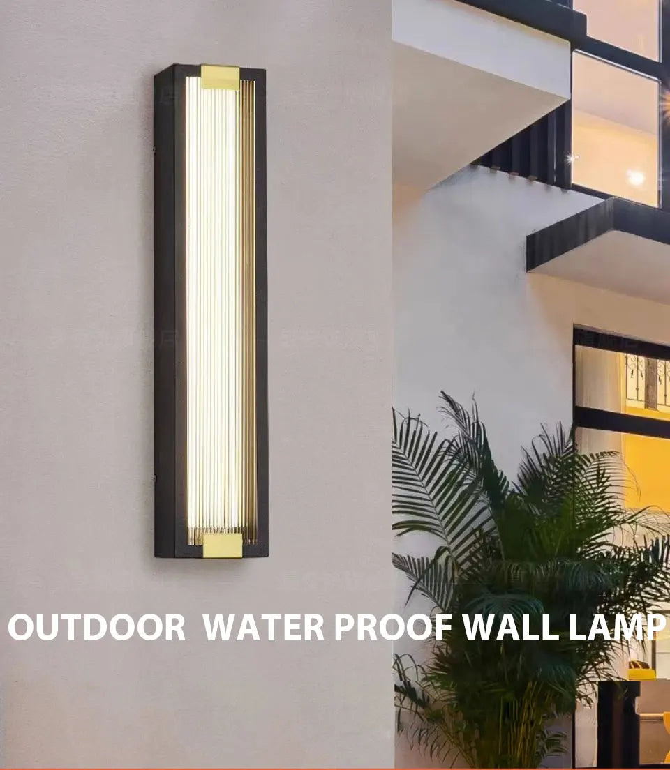 Outdoor Wall Light Modern LED Waterproof Stainless Steel