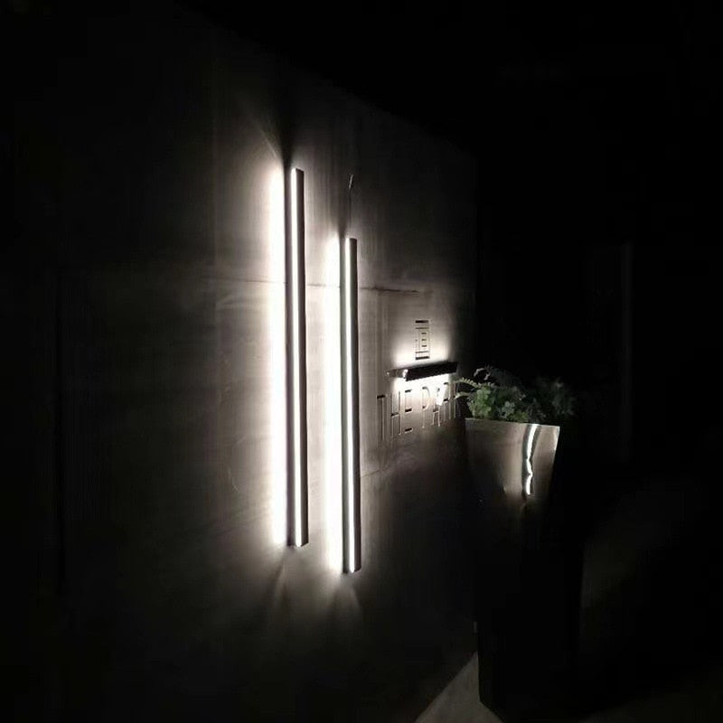 Outdoor Wall Light Modern Waterproof LED Long Design
