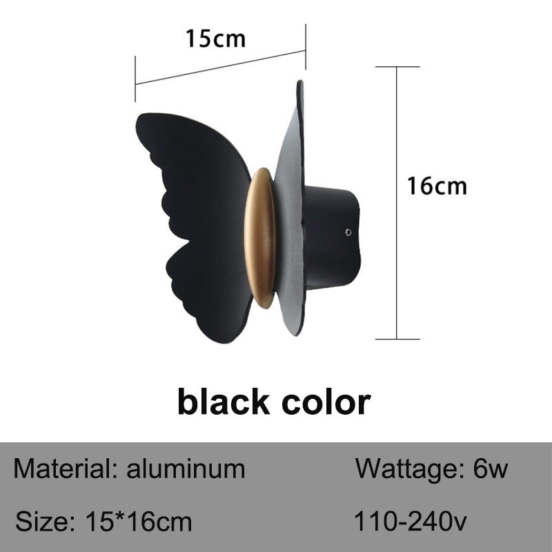 Outdoor Wall Light Butterfly Shape LED Waterproof