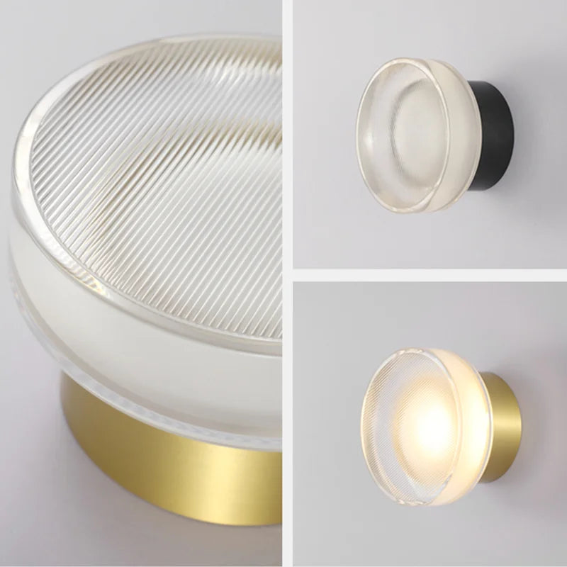 Modern Outdoor Wall Light Garden Patio Tempered