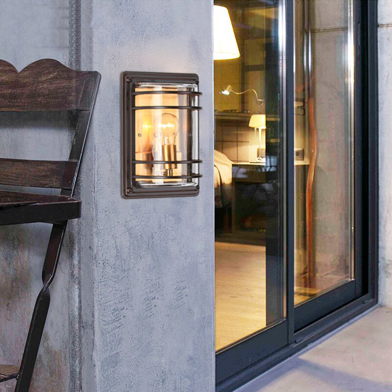 Outdoor Wall Light Retro Waterproof Metal Garden