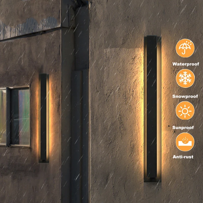 Vintage Outdoor LED Wall Light Dimmable Aluminum
