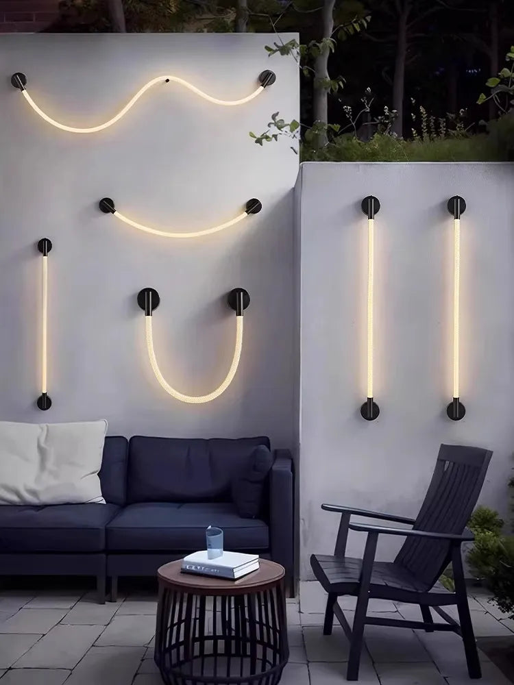 Modern Outdoor Wall Light LED Dimmable Waterproof