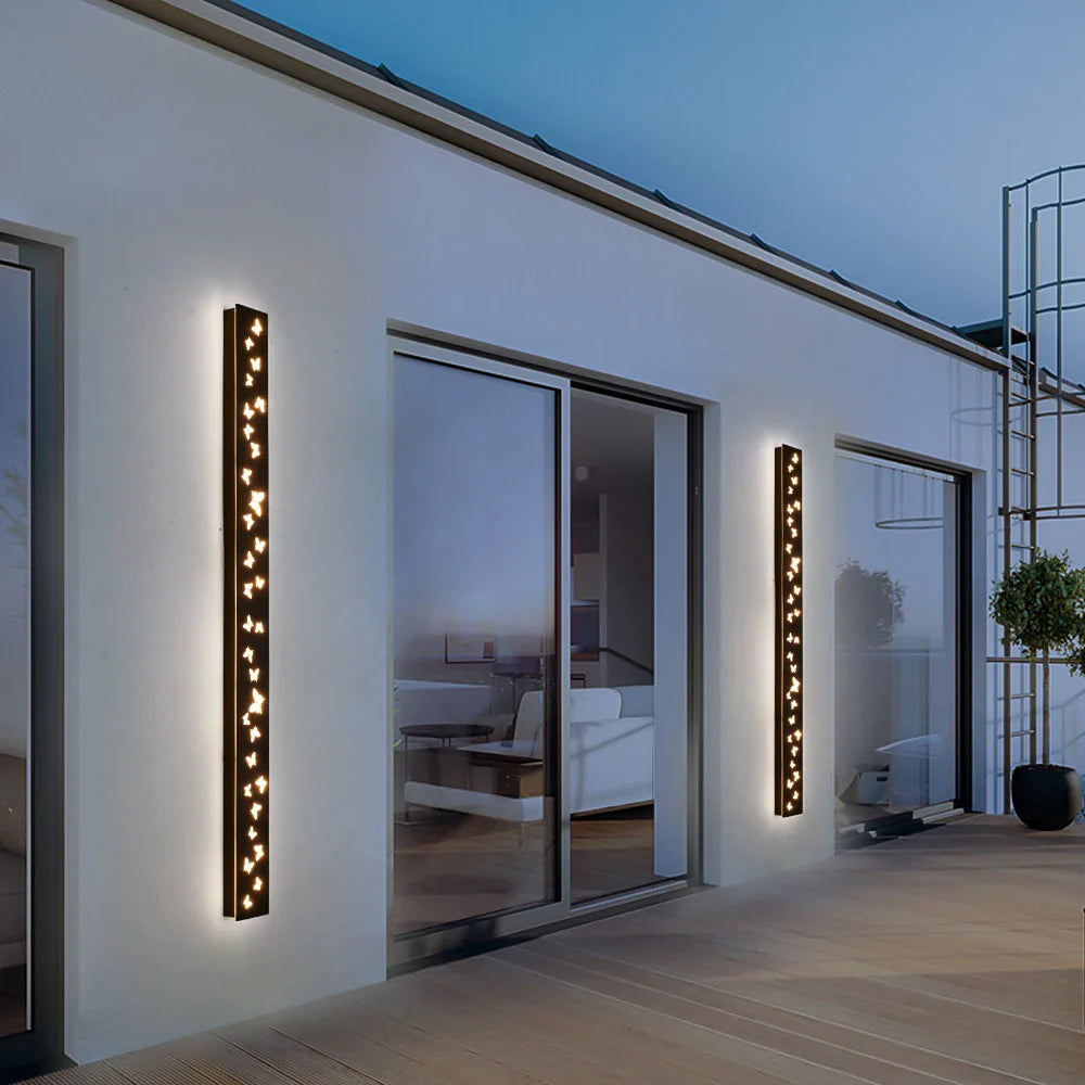 Outdoor Wall Light LED Butterfly Pattern Garden Decor