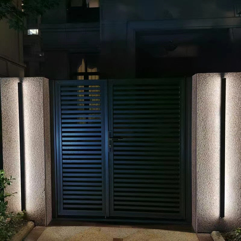 Outdoor Wall Light Modern Waterproof LED Long Design