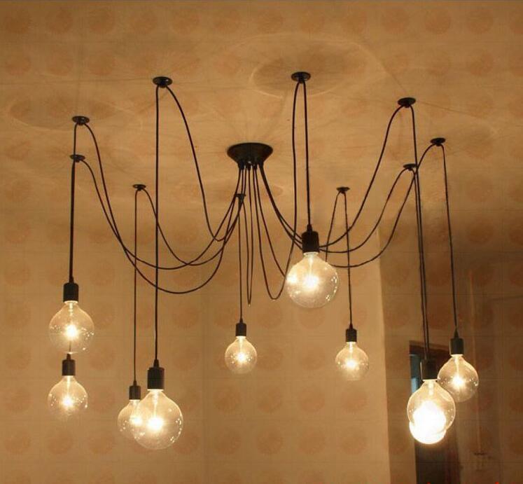 Modern Spider Chandelier, Statement Pendant Light for Living Room Dining
