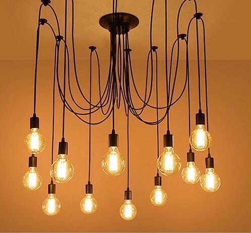 Modern Spider Chandelier, Statement Pendant Light for Living Room Dining