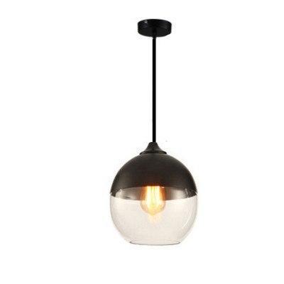 Nordic Glass Pendant Light, Minimalist Hanging Lamp for Kitchen Island