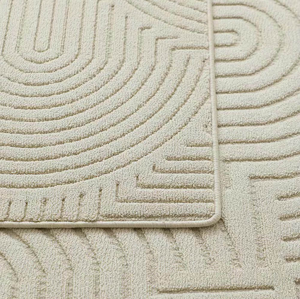 Area Rug - Bohemian, Large Textured Beige Area – Plush