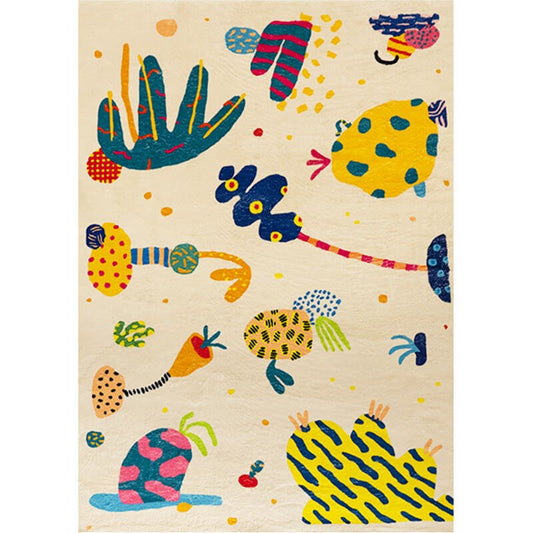 bohemian abstract area rug living room cotton print