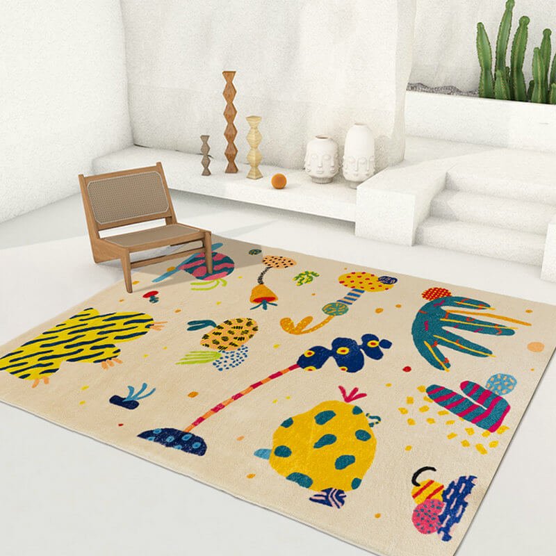 Area Rug - Bohemian, Abstract Artistic Hand Art Print