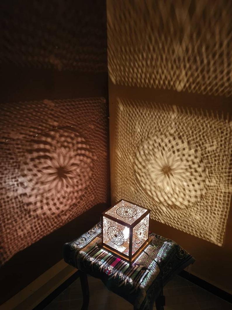 Moroccan Solar Garden Lantern Outdoor Shadowcast Light