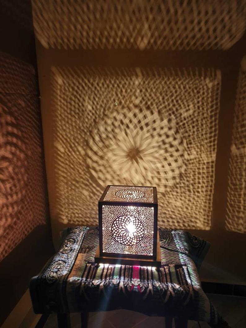 Moroccan Solar Garden Lantern Outdoor Shadowcast Light