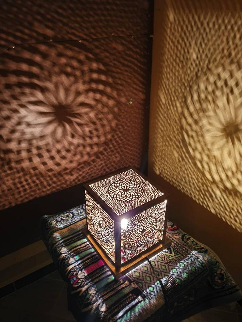 Moroccan Solar Garden Lantern Outdoor Shadowcast Light