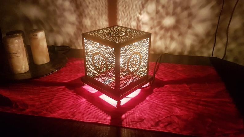 Moroccan Solar Garden Lantern Outdoor Shadowcast Light
