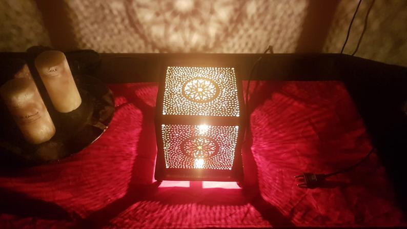 Moroccan Solar Garden Lantern Outdoor Shadowcast Light