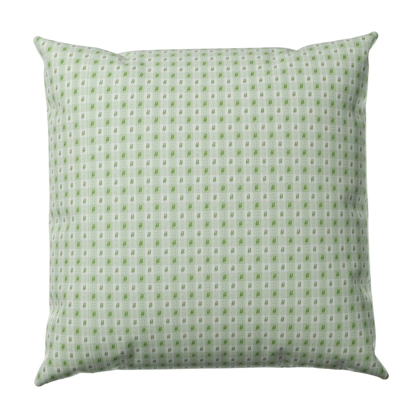 Decor Accent - Classic, Euro Sham in Luxe Gingham - Celery