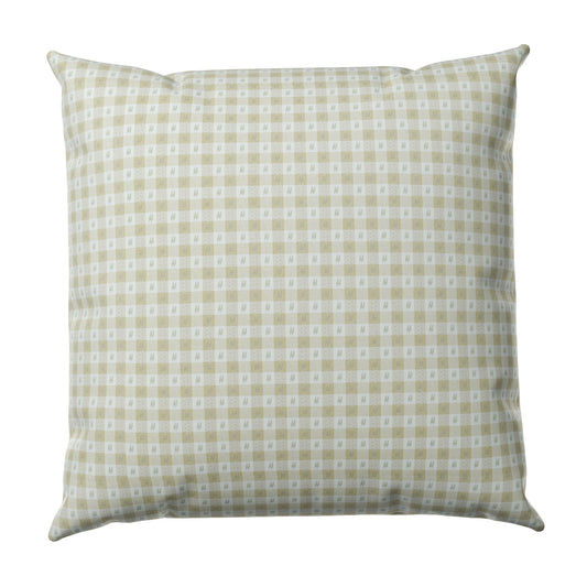 euro sham pillow cover gingham wheat cotton decorative