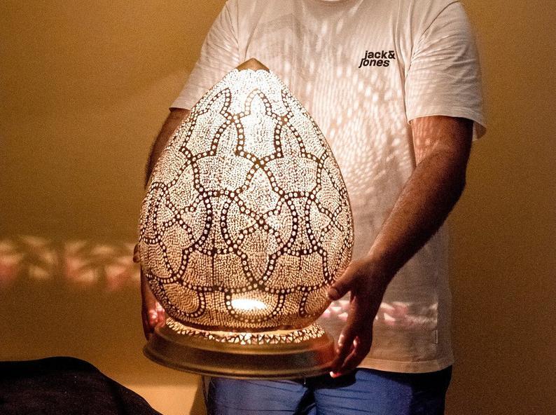 Moroccan Solar Garden Lantern Outdoor Shadowcast Light