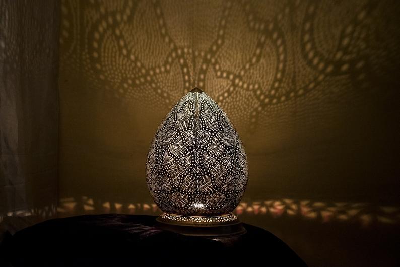 Moroccan Solar Garden Lantern Outdoor Shadowcast Light