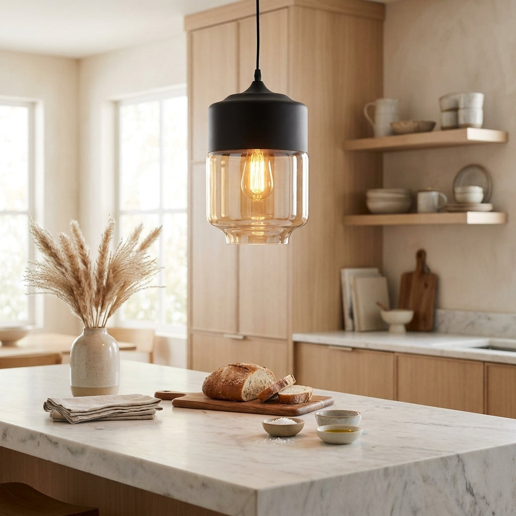 Pendant Light nordic glass minimalist – hanging lamp for kitchen island