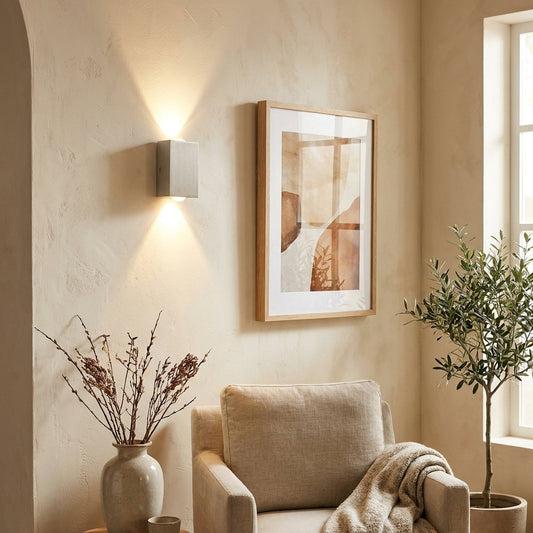 Wall Sconce LED cube box – aluminum fixture for bedroom and living room