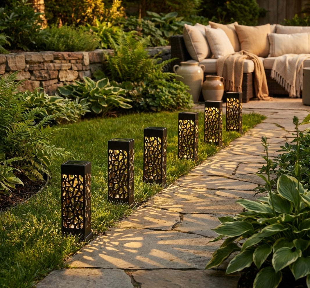 Solar Light moroccan decorative – pathway garden lamp for patio and deck