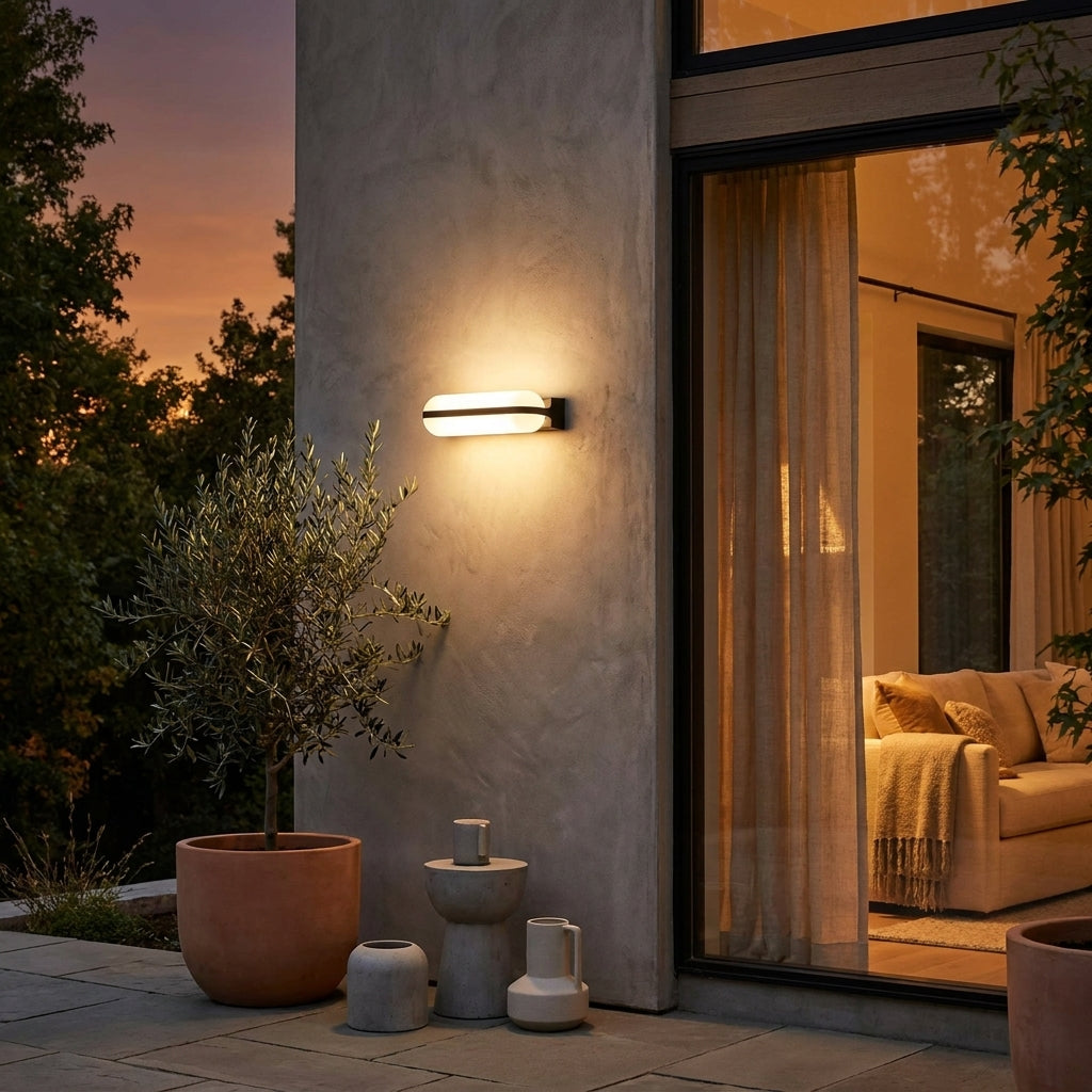 Outdoor Wall Light waterproof LED – aluminum lamp for patio balcony gate