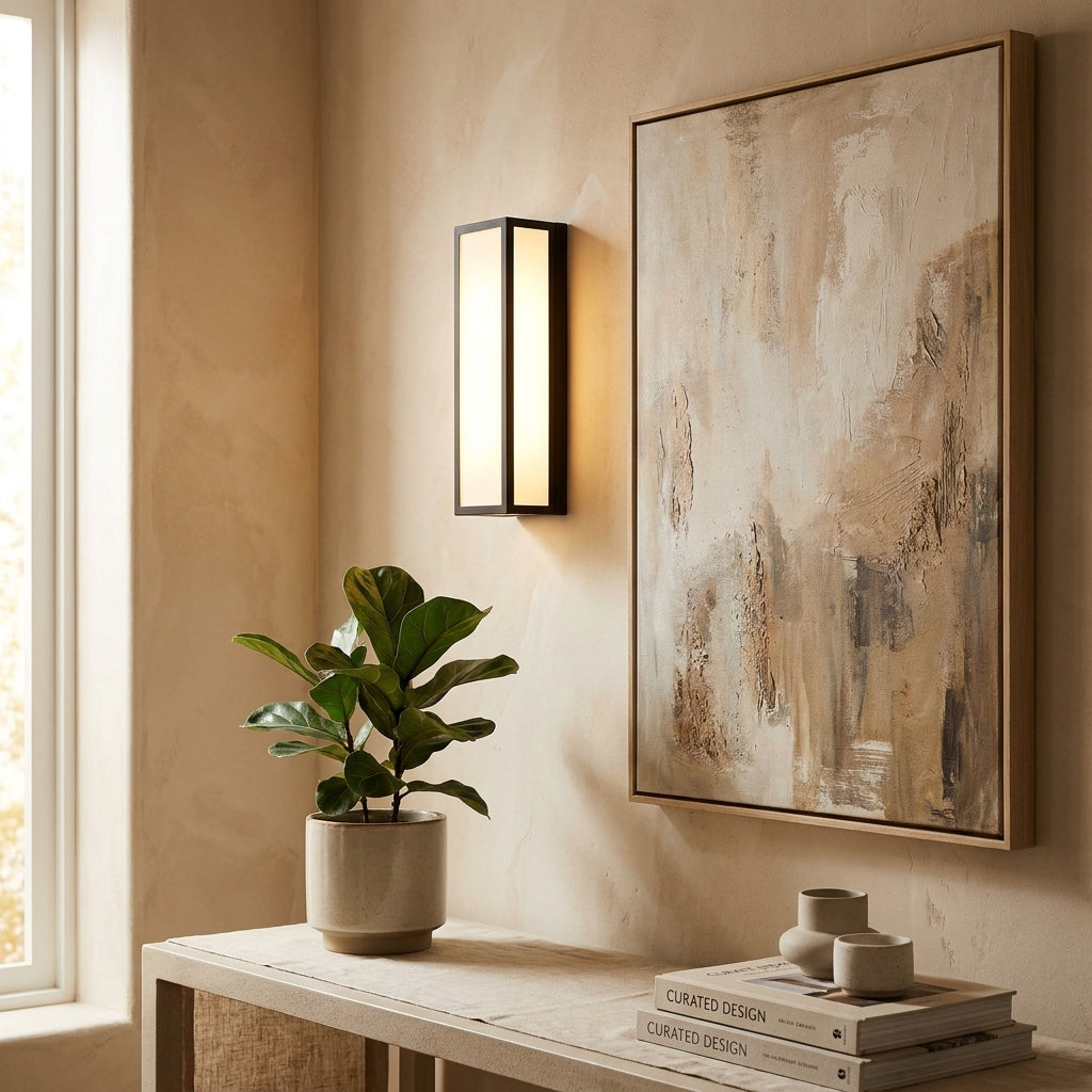 Wall Sconce rectangular iron – LED fixture for living room and bedroom