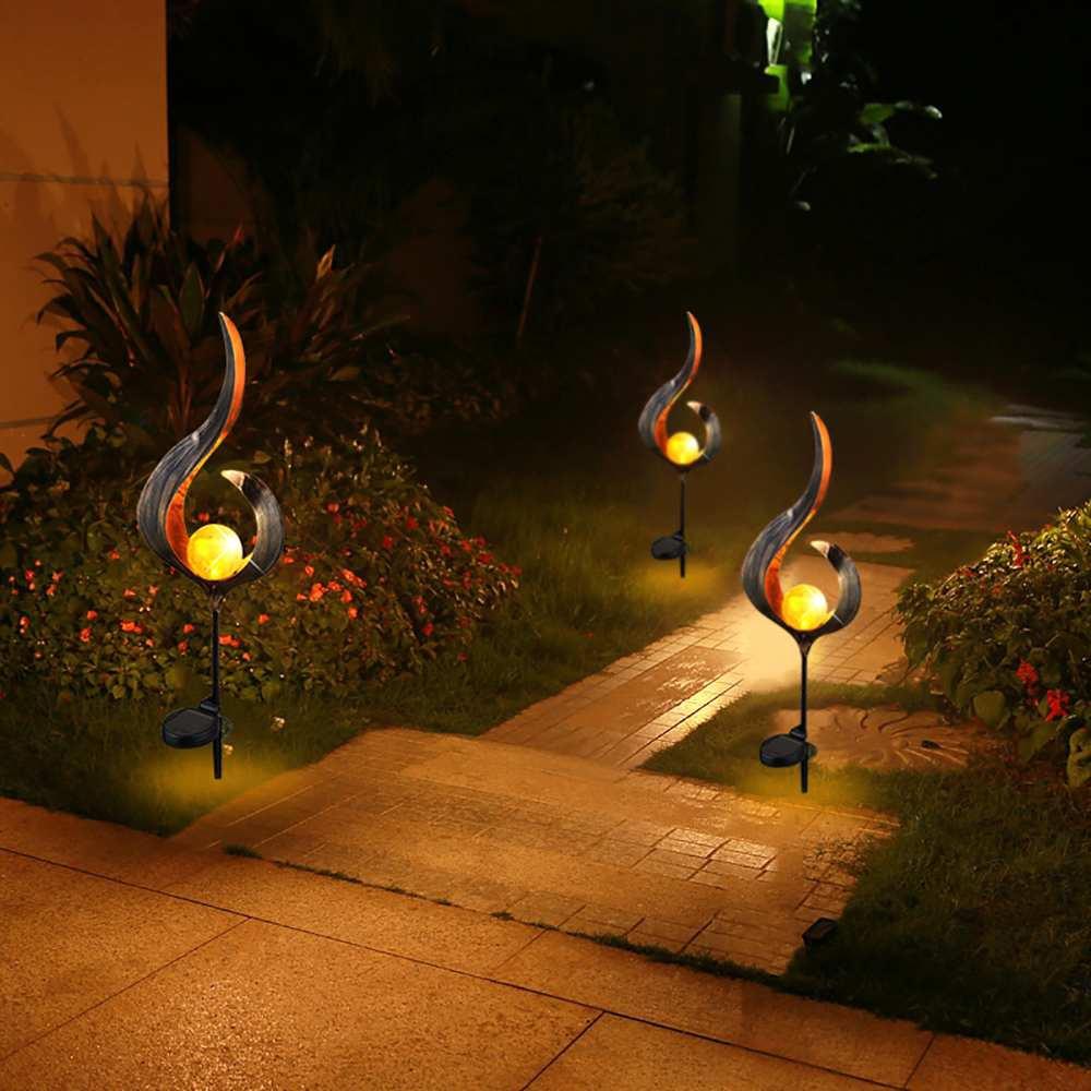 Garden Light LED Artificial Flame Outdoor Modern