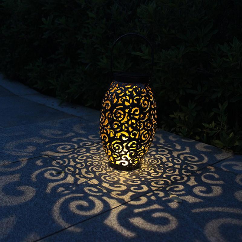 Moroccan Garden Lantern Outdoor Warm LED Patio Light