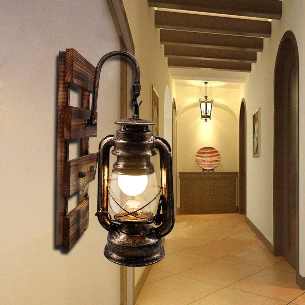 outdoor wall light farmhouse vintage metal led garden