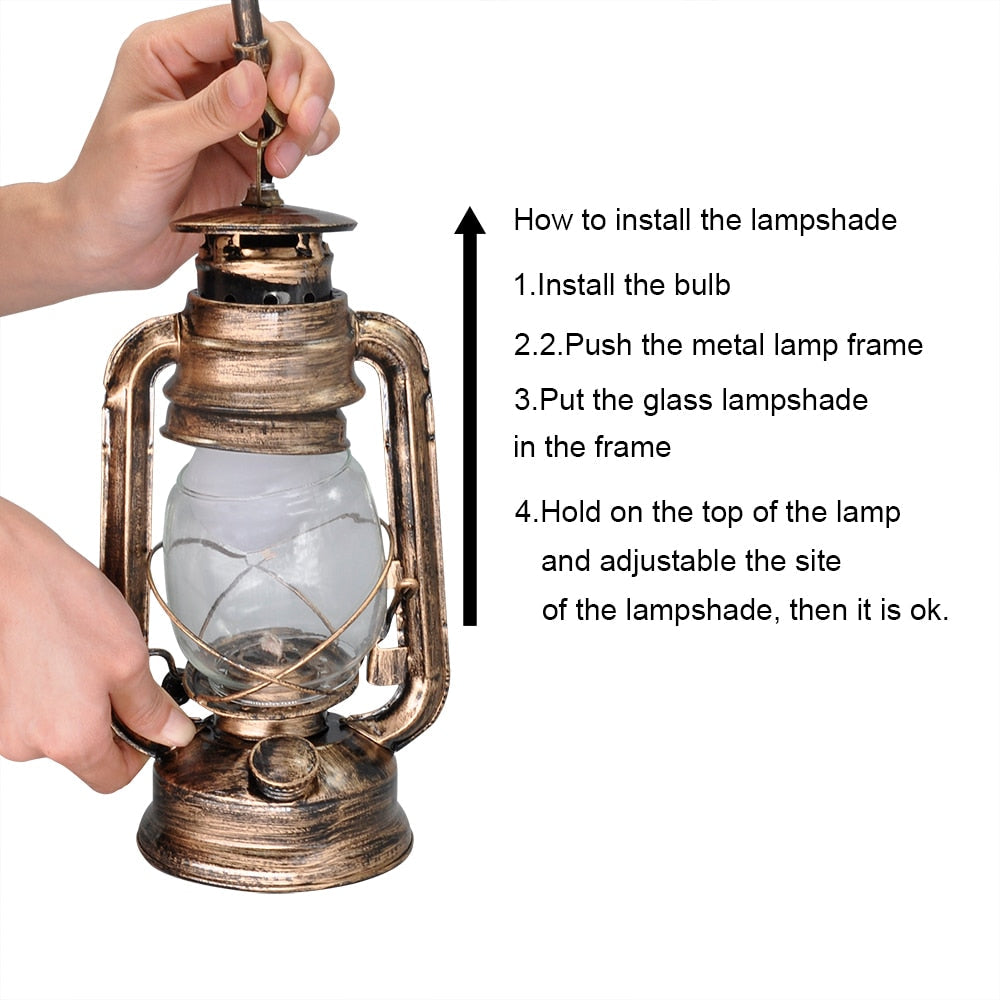 Outdoor Wall Light Farmhouse Vintage Metal LED Garden