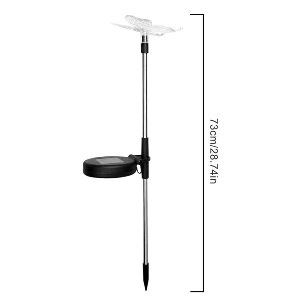 Garden Light Solar LED Outdoor Pathway Modern Metal