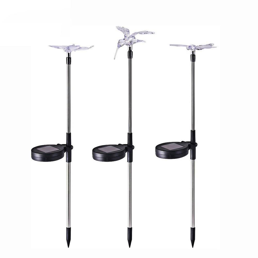Garden Light Solar LED Outdoor Pathway Modern Metal