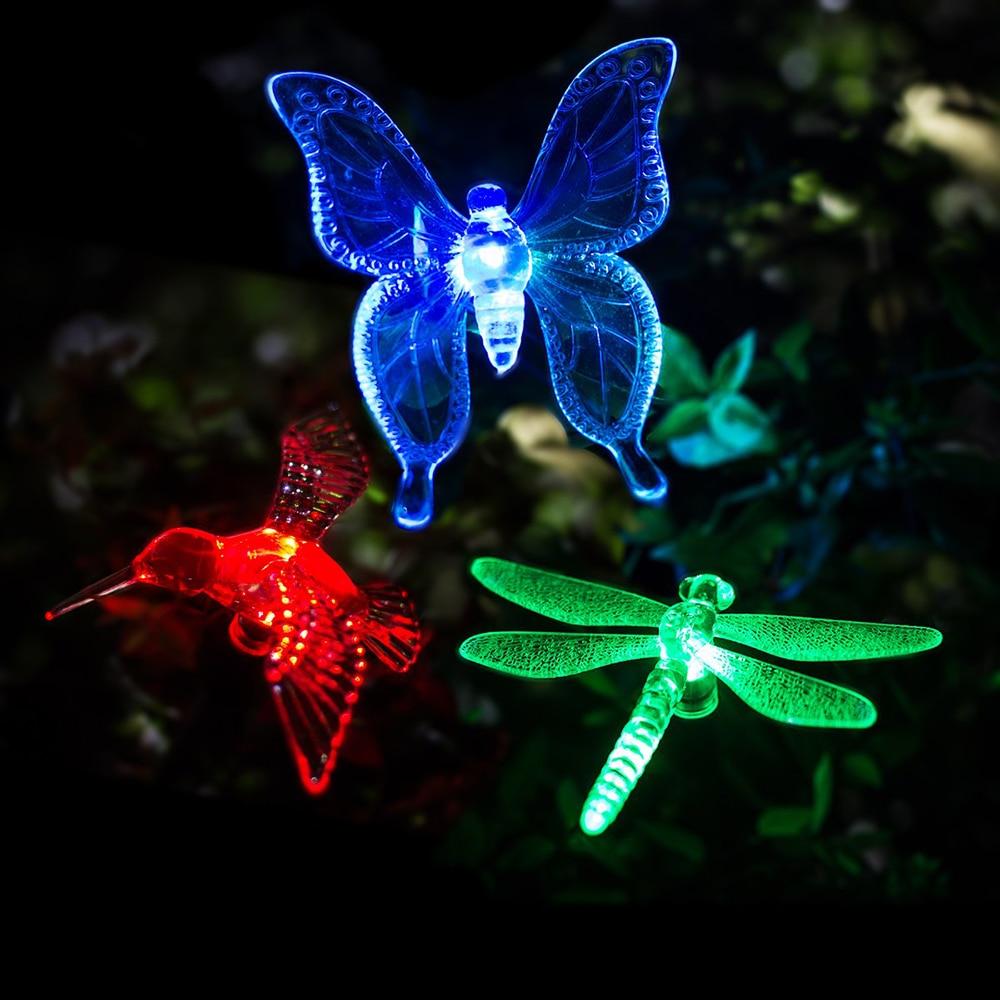 Garden Light Solar LED Outdoor Pathway Modern Metal