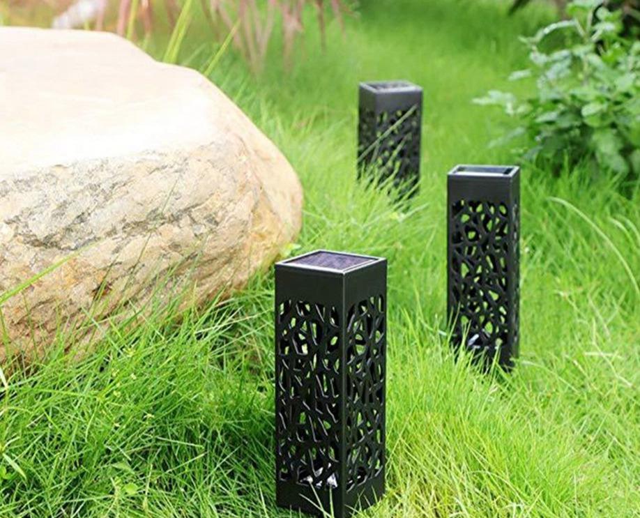 Moroccan Solar Garden Lamp, Decorative Pathway Light for Patio Deck