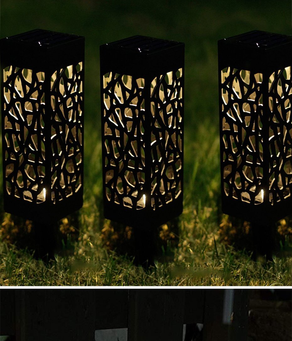 Moroccan Solar Garden Lamp, Decorative Pathway Light for Patio Deck
