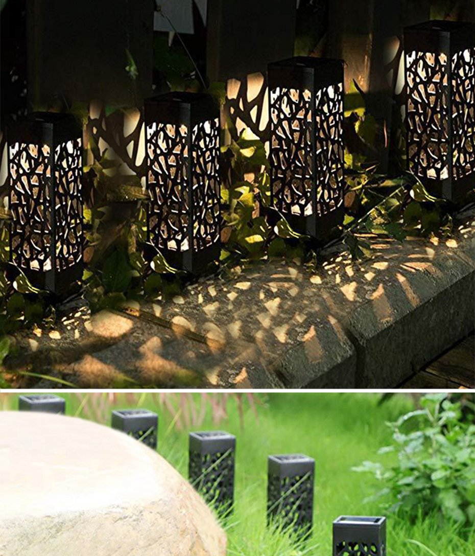 Moroccan Solar Garden Lamp, Decorative Pathway Light for Patio Deck