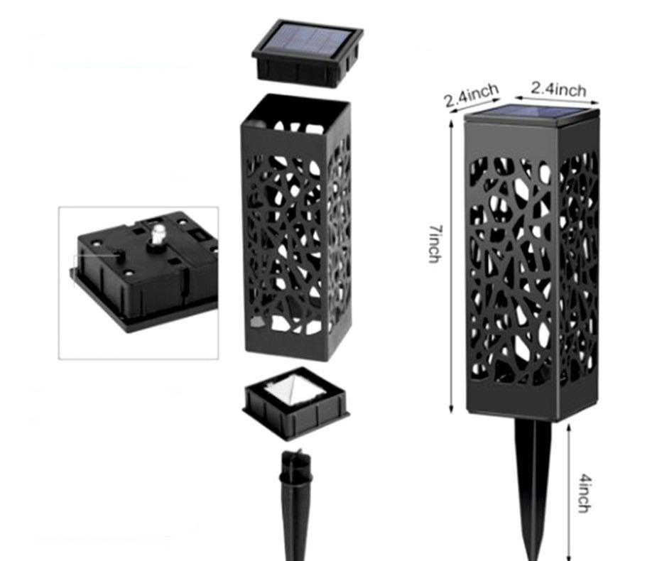 Moroccan Solar Garden Lamp, Decorative Pathway Light for Patio Deck