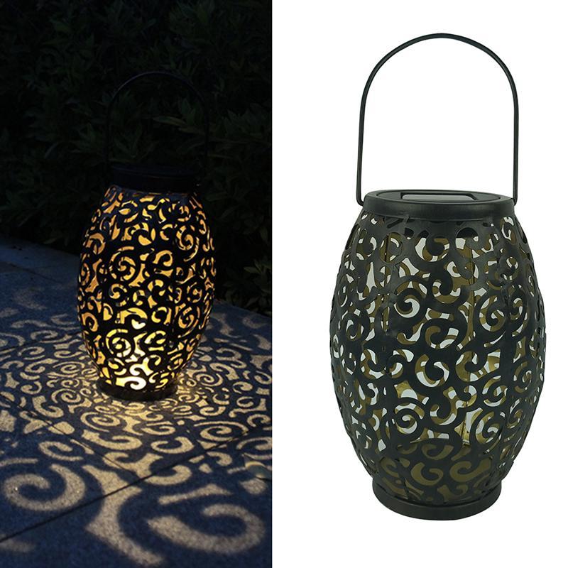 Moroccan Garden Lantern Outdoor Warm LED Patio Light