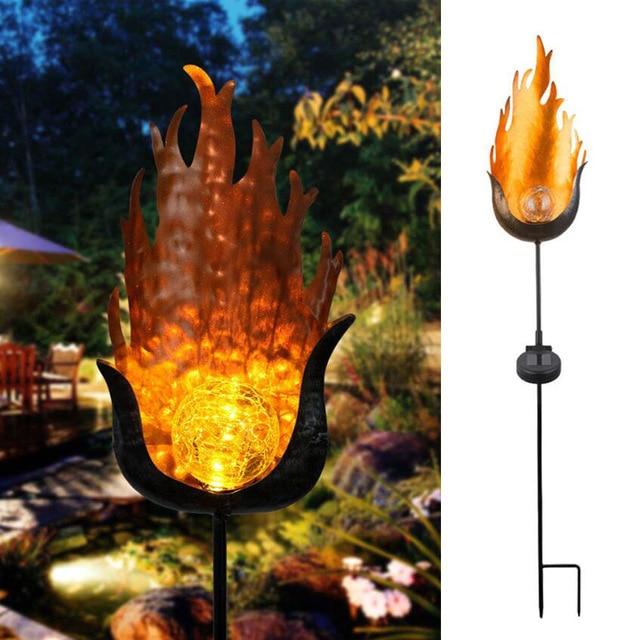 Garden Light LED Artificial Flame Outdoor Modern