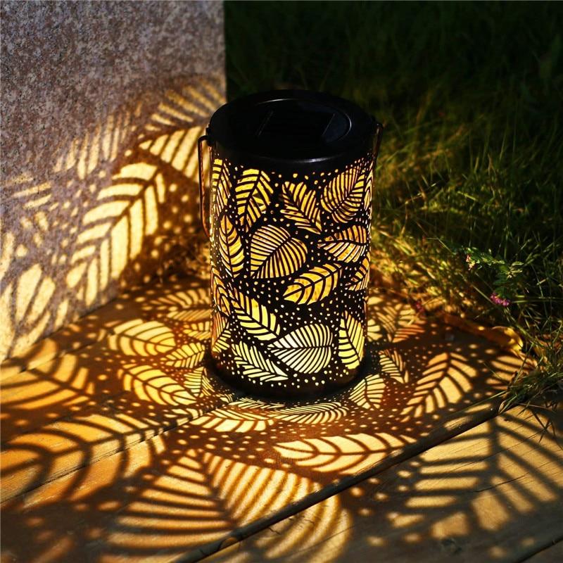 Garden Lantern Modern Mateo Leaf Outdoor Pathway Light