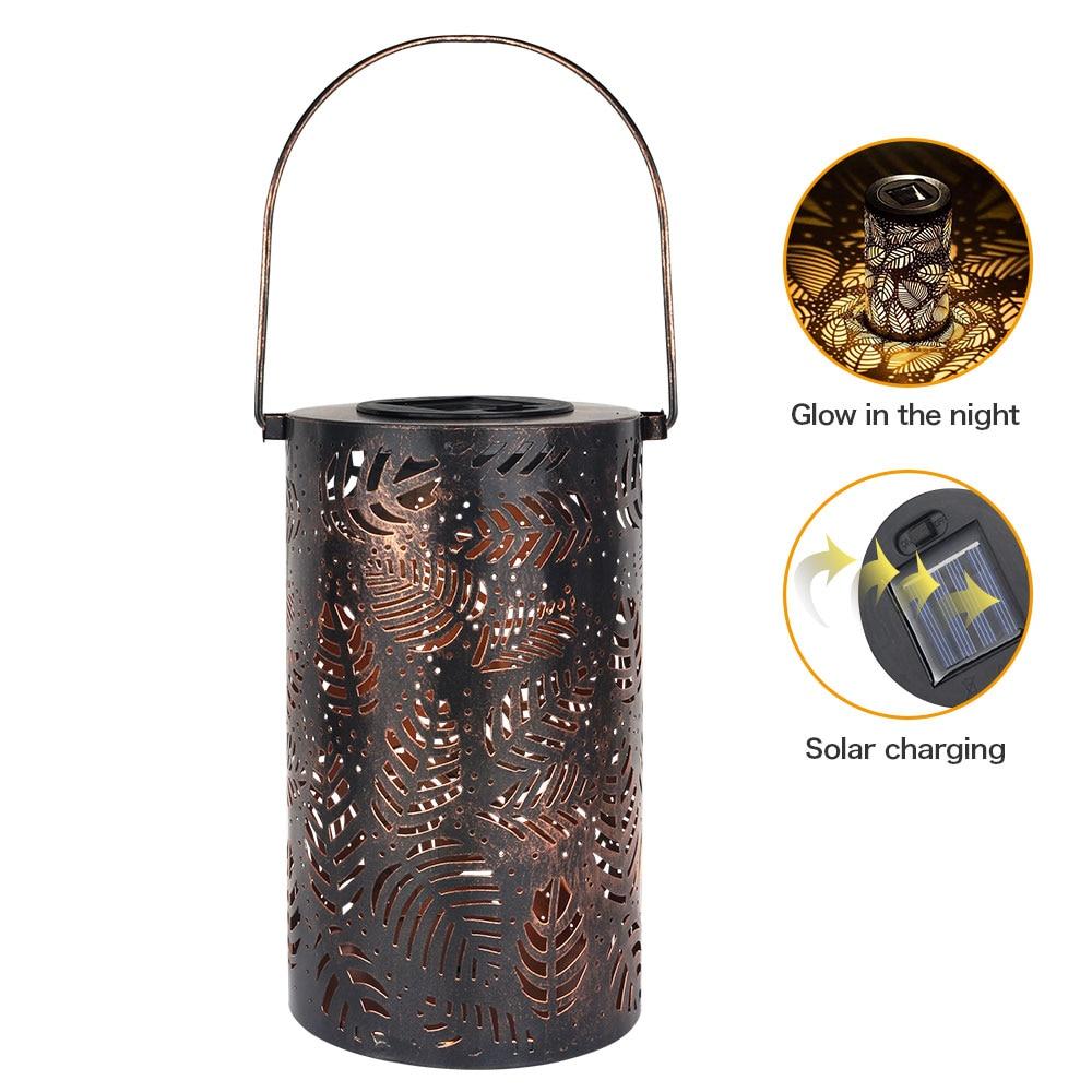 Garden Lantern Modern Mateo Leaf Outdoor Pathway Light