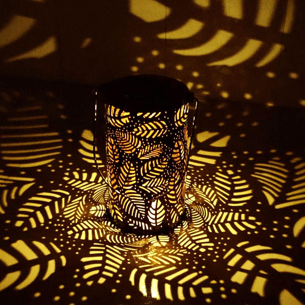 Garden Lantern Modern Mateo Leaf Outdoor Pathway Light