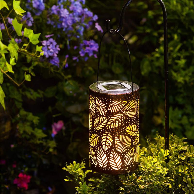 Garden Lantern Modern Mateo Leaf Outdoor Pathway Light