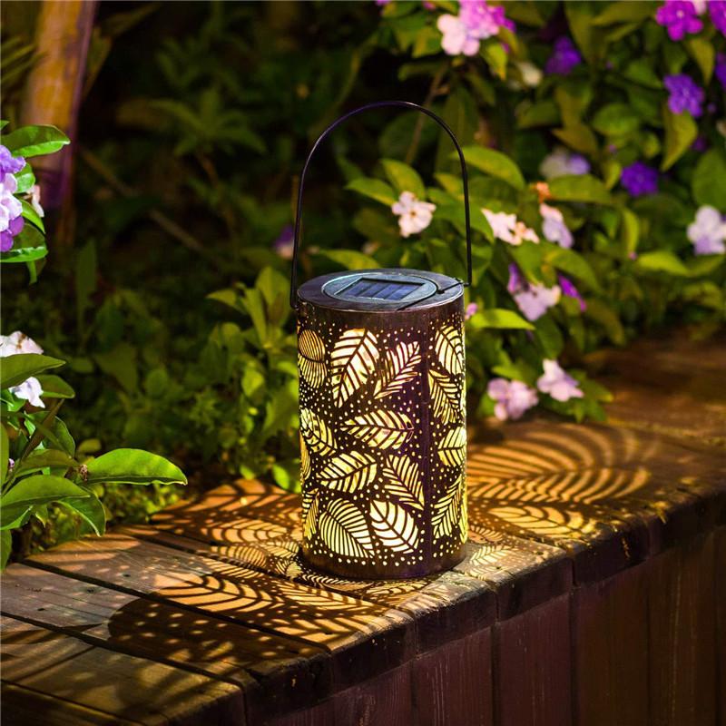 Garden Lantern Modern Mateo Leaf Outdoor Pathway Light
